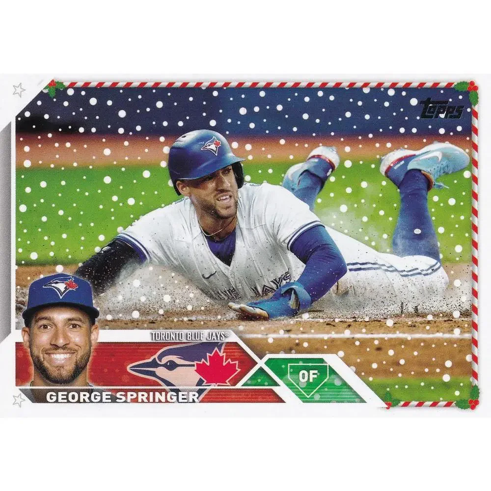 2023 Topps Holiday George Springer H35 Toronto Blue Jays